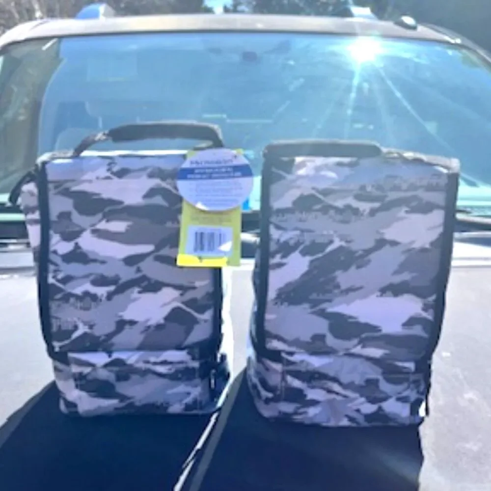 {2} Compartment Thermal Insulated Artic Zone Lunch Bags w/ Padded Handle {2} Pcs